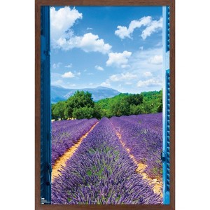 Trends International Lavender Field Framed Wall Poster Prints - 1 of 4