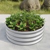 Lyngins Raised Garden Beds Outdoor, Round Galvanized Metal Planter Box & Fire Ring, Open Bottom, Outdoor Planter for Vegetables/Bonfiresv - 2 of 4
