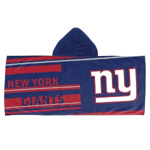 22"x51" NFL New York Giants Liner Youth Hooded Towel - 1 of 3