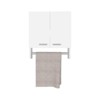 SEVOBAL Bathroom Storage Cabinets Double Door Wall Cabinet with Spacious Shelves for Bathroom Organization, White, 5.1"*17.4"*20.3" - 4 of 4