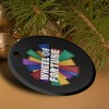 Wheel of Fortune Onion Logo Porcelain Holiday Christmas Tree Ornament  2.8" (7.1 cm) - 4 of 4