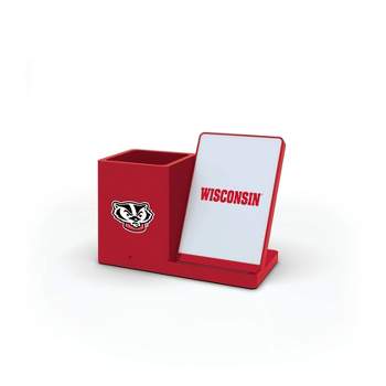 NCAA Wisconsin Badgers Wireless Charging Pen Holder