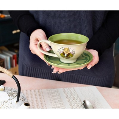 Avatar Jasmine Dragon Ceramic Teacup and Saucer Set