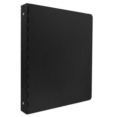JAM Paper Aluminum 1 Inch Binder Black Aluminum 3 Ring Binder 301933590
