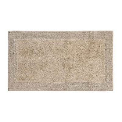 Grund Puro Series 21 x 34 Inch 100 Percent Organic Cotton Reversible Rectangular Ultra Plush High Pile Absorbent Luxury Bath Mat, Driftwood