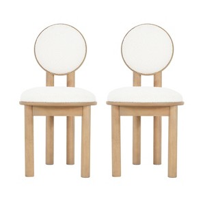 Okak Set of 2 Modern Upholstered Seat & Back Dining Chair Without Arm,Wooden Accent Dining Chairs for Dining Room,Kitchen - 1 of 4