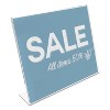 Deflecto Slanted Desk Sign Holder Plastic 11 x 8 1/2 Clear 66701 - 3 of 4