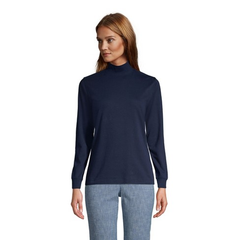 Navy blue mock on sale turtleneck