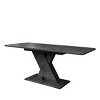 Multifunctional Extendable Console Table,Black Dining Room Table,Rectangle Dining Table With Form Base - Maison Boucle - 4 of 4