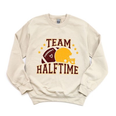 Simply Sage Market Women's Graphic Sweatshirt Team Halftime Distressed - Maroon