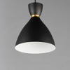 Maxim Lighting Carillon 1 - Light Pendant in  Black/Satin Brass - 2 of 4