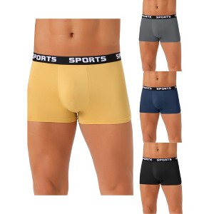 INSPIRE CHIC Men's 4 Pack Lightweight Short Leg Stretch Boxer Briefs - 1 of 4