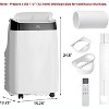 10,000 BTU portable air conditioner with dehumidifier & fan; sleep mode, 24H timer, cools up to 450 sq. ft.; includes window kit & exhaust hose. - 2 of 4