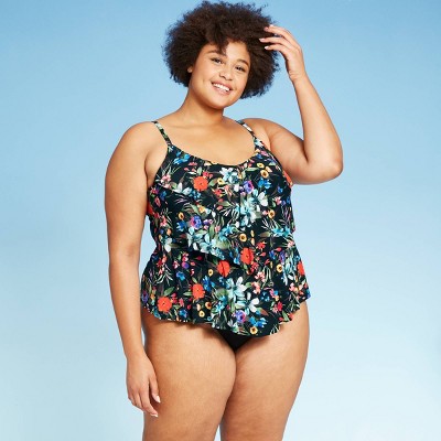 target plus size swim tankini