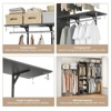 GlasFlength Closet System Sets Modern Closet Cabinet with Shelves, for Living Room, Dining Room, Gray, 109"*47"*24" - 2 of 4