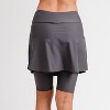 Calypsa Women's Flared Mid-Thigh Swim Skirt With Bike Shorts - 2 of 4