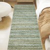 Modern Farmhouse Area Rugs Machine Washable Printed Braid Accent Carpet with Non-Slip Backing Stain Resistant Floor Carpet Soft Low Pile Rugs - 2 of 4