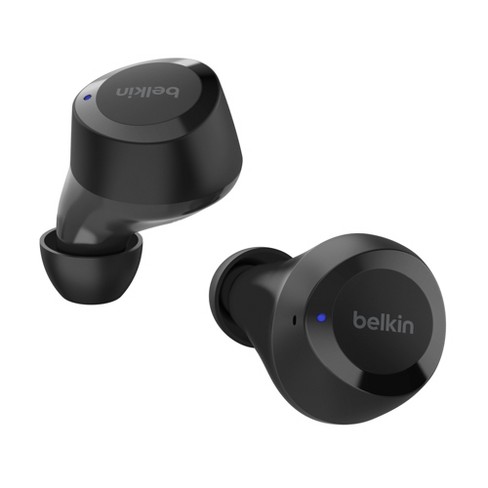  Belkin SoundForm Immerse Noise Cancelling Earbuds, True  Wireless Earbuds with Hybrid ANC, Wireless Charging, Apple Find My - IPX5  Sweat and Water Resistant for iPhone, Galaxy, Pixel, and More - Black 