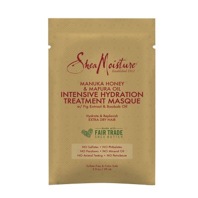 SheaMoisture Hair Mask Moisturizer, Manuka Honey & Mafura Oil, Intensive  Hydration Hair Masque, Curly Hair Products, Coconut Oil, Organic Shea  Butter