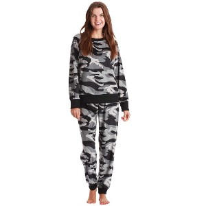#FollowMe Womens Ultra-Soft Velour Jogger Pajama Set  Relaxing & Stylish Sleepwear - 1 of 3