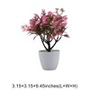 Unique Bargains Artificial Plants Coin Chrysanthemum with Round Pot Plastic 3.15"x3.15"x9.45" 1 Pc - 3 of 4