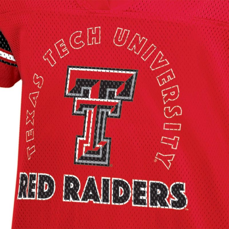 NCAA Texas Tech Red Raiders Women&#39;s Mesh Jersey T-Shirt, 3 of 4