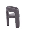 CAVINAS Velvet Accent Chair with Elephant Feet,Arm Chair Curved Circular Backrest,Upholstered Lounge Accent Chair for Living Room,Beige,Set of 2 - 4 of 4