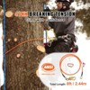 VEVOR 16mm Steel Core Flipline, 8ft(2.4m) Arborist Flipline, Flip Line for Tree Climbing with Alloy Steel Snap Hook, Orange - 3 of 4
