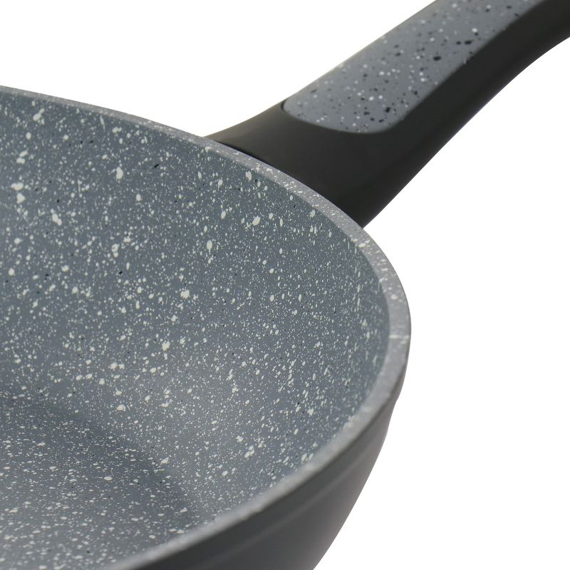Oster Bastone 12 Inch Aluminum Nonstick Frying Pan in Speckled Gray, 3 of 8