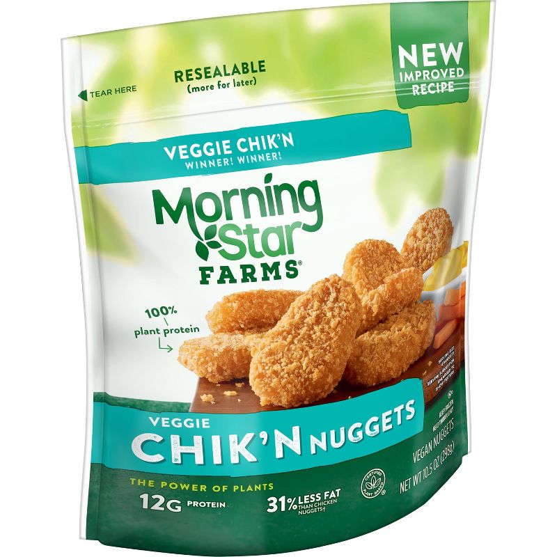 Morningstar Farms Classic Frozen Veggie Chik&#39;n Nuggets - 10.5oz, 1 of 10