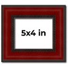 PosterPalooza | Photo Size Weathered Red Picture Frame - UV Acrylic, Foam Board Backing, Hanging Hardware - 2 of 4