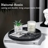 Hub Styler Marble Black Resin Round Tray - 3 of 4