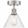 Access Lighting Port Nine 1 - Light Flush Mount in  Brushed Steel - 2 of 4