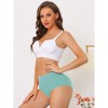 Allegra K Women's High Waist Available in Plus Size Tummy Control Brief 2 Packs - image 4 of 4