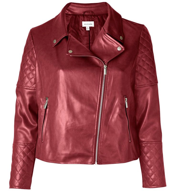 Molly & Isadora Women's Quilted Moto Jacket, 1 of 2