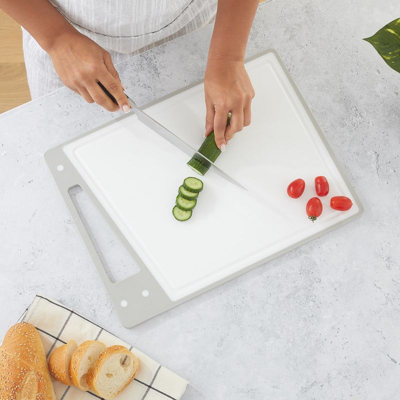 JoyJolt Cutting Board Set-Cutting Boards for Kitchen-Non Slip Large & Small Chopping Boards; Meat Cutting Board with Juice Groove, 3 of 7