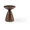 Whiteline Modern Living Willie Large Side End Table, Black/White - 3 of 4