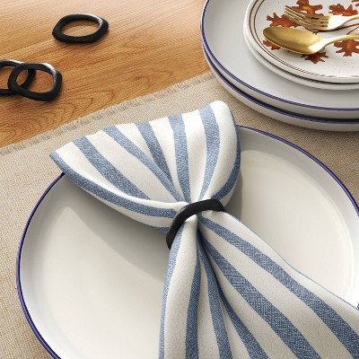 4pK Napkin Rings Black Finish - Threshold™