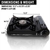GasOne 10,000 BTU Portable Butane Gas Stove with Carrying Case CSA Listed, Black - 2 of 2