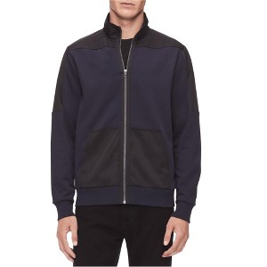 Calvin Klein Mens Mixed Media Cardigan Sweater - 1 of 1