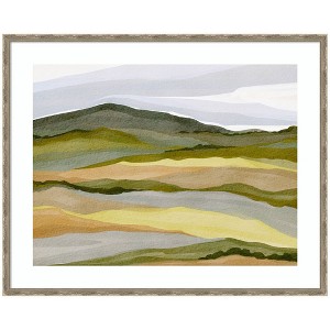 Kate and Laurel Framed Art Gentle Wilderness by Nikita Jariwala, 42x34, Mila Dark Silver - 1 of 4