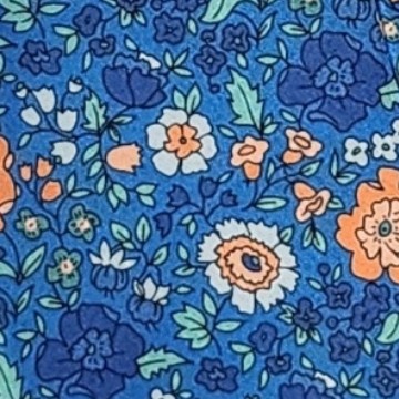 royal blue, blue and orange