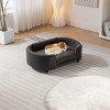 Pet Sofa,Luxury Dog Beds With Solid Wood Legs And Bent Wood Back,Dog Couch Bed,Affordable Dog Kennel,Unique Dog Beds-Cuddlewood - 4 of 4
