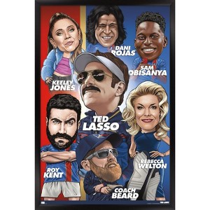 Trends International Ted Lasso - Character Grid Framed Wall Poster Prints - 1 of 4