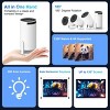 ELJGET Projector 4K 1080P Support, Mini Portable Projector Smart for Laptop, PC, Smartphone - 2 of 4