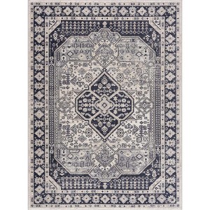 Hauteloom Cabacungan Cream & Gray Washable Area Rug - 1 of 4