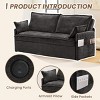 Modern Sleeper Sofa Bed with USB Charging and Side Storage for Living Room -3irtyhousy - 3 of 4