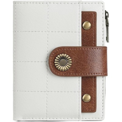 Clotth Womens Wallet - Small RFID Blocking PU Leather Bifold Wallet for Women with ID Window & Zipper Pocket for Everyday Use,Travel