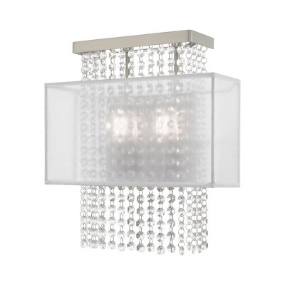Livex Lighting Bella Vista 2 - Light Wall Light in  Brushed Nickel