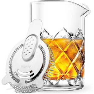 Final Touch Yarai Cocktail Mixing Pitcher with Hawthorne Strainer - 1 of 4